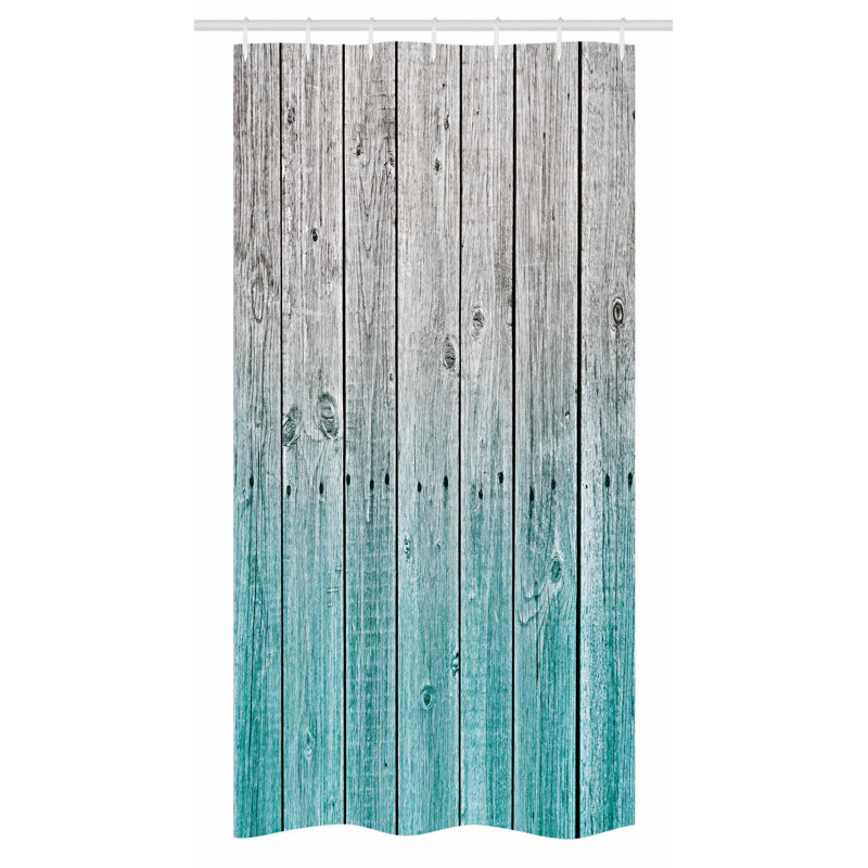 Bless international Rustic Stall Shower Curtain Single + Hooks Wayfair